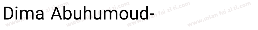 Dima Abuhumoud字体转换